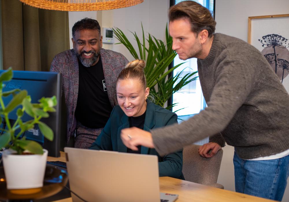 Recruiters in overleg