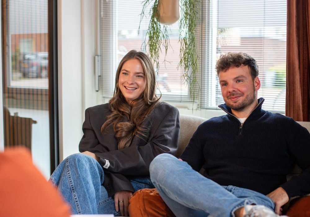 Luca en Willemijn in overleg
